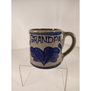 VINTAGE BBP Salt Glaze GRANDPA Mug by Beaumont Brothers Pottery 12 Ounces 1996